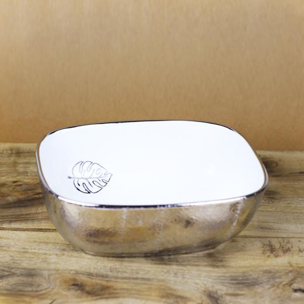 Kitchen Ceramic Serving Bowl (Leaf Print) - waseeh.com