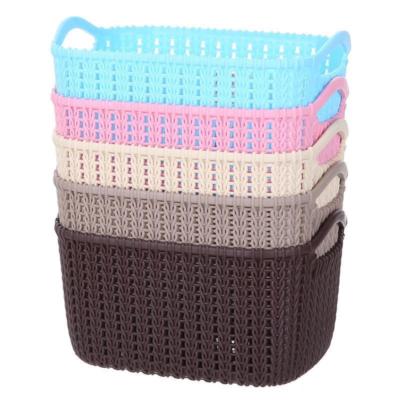 Imitation Rattan Flexible Storage Basket - waseeh.com