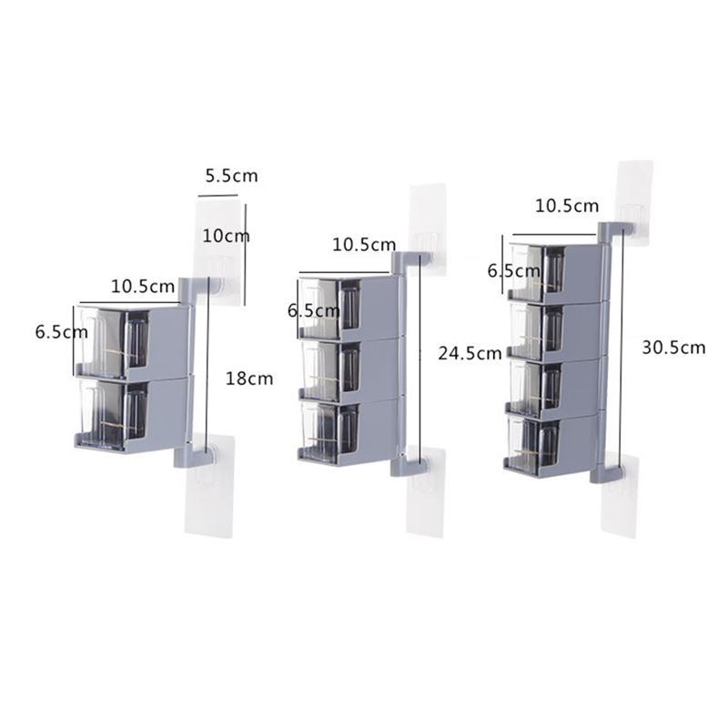Mounted Spice Salt Pepper Rack - waseeh.com