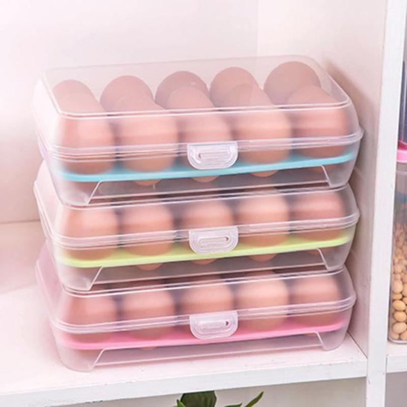 Refrigerator Storage Container (15 Eggs) - waseeh.com