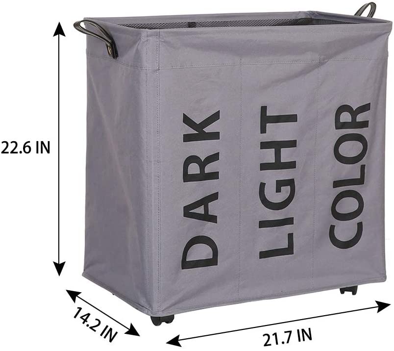 Hosroome Laundry Basket (3 Section) - waseeh.com