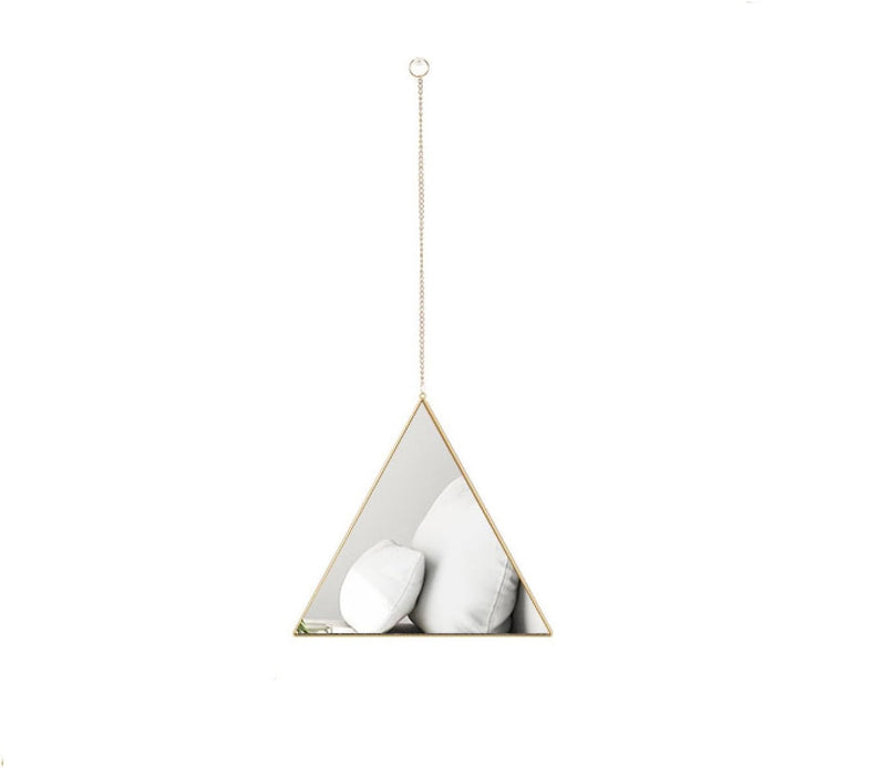 KIEE Triangle Wall Mirror Modern Geometry Hanging Home Decor