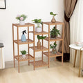 Multi-Tier Living Garden Wooden Plant Storage Organizer Rack Decor - waseeh.com