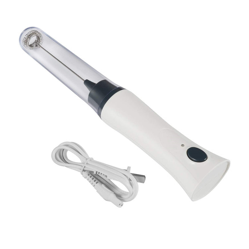 Electric Milk Frother Rechargeable Handheld Wand Coffee Mixer - waseeh.com