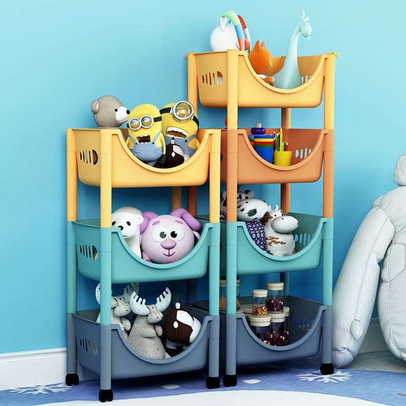 4 Layer Cultured Storage Organizer Rack Trolley - waseeh.com