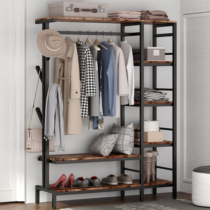 Murky Duty Bedroom Shoe Coat Hang Organizer Rack - waseeh.com