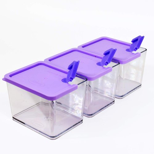 Korean Storage Container with Violet TAP LID (3 Pieces) - waseeh.com