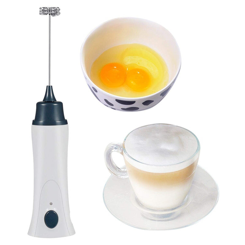 Electric Milk Frother Rechargeable Handheld Wand Coffee Mixer - waseeh.com