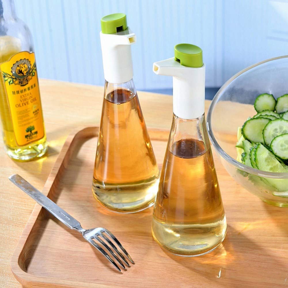 Green Oil / Vinegar Dispenser Set - waseeh.com