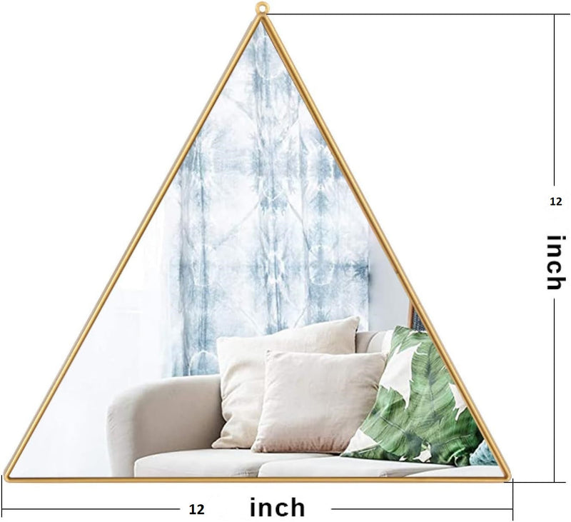 KIEE Triangle Wall Mirror Modern Geometry Hanging Home Decor