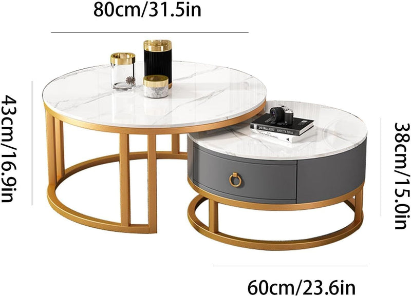 Tangula Modern Living Room Table Lounge Nesting Tables