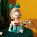 Rosie Girl Sculpture Decor - waseeh.com