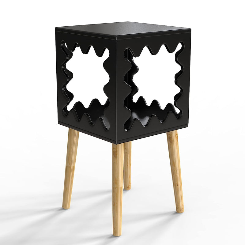 Artistic Square Bookcase Nightstand Side End Table - waseeh.com