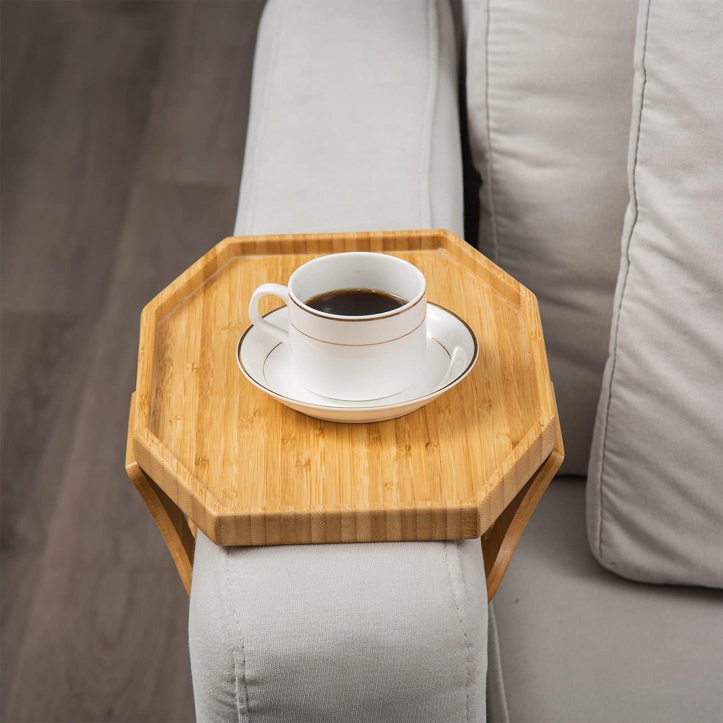 Oval Hexa Couch Arm Tray Table, Portable Table and Side Tables for Small Spaces - Special