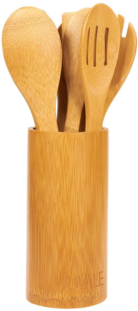 Bamboo Spoon Utensils (7 Pcs) - waseeh.com