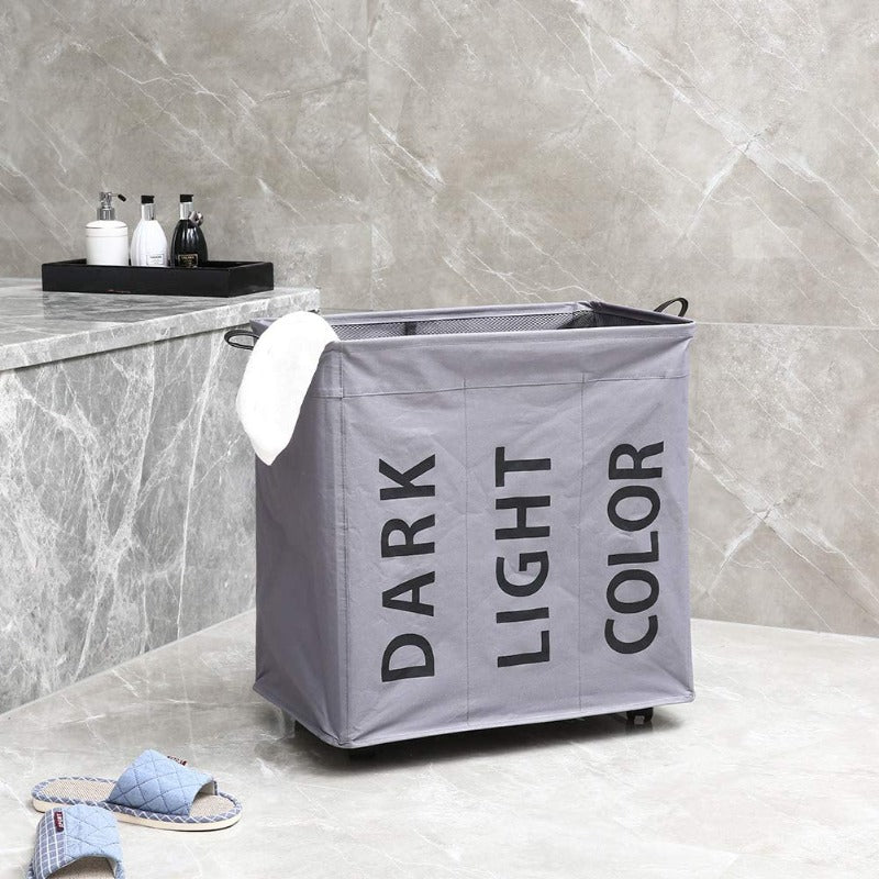 Hosroome Laundry Basket (3 Section) - waseeh.com