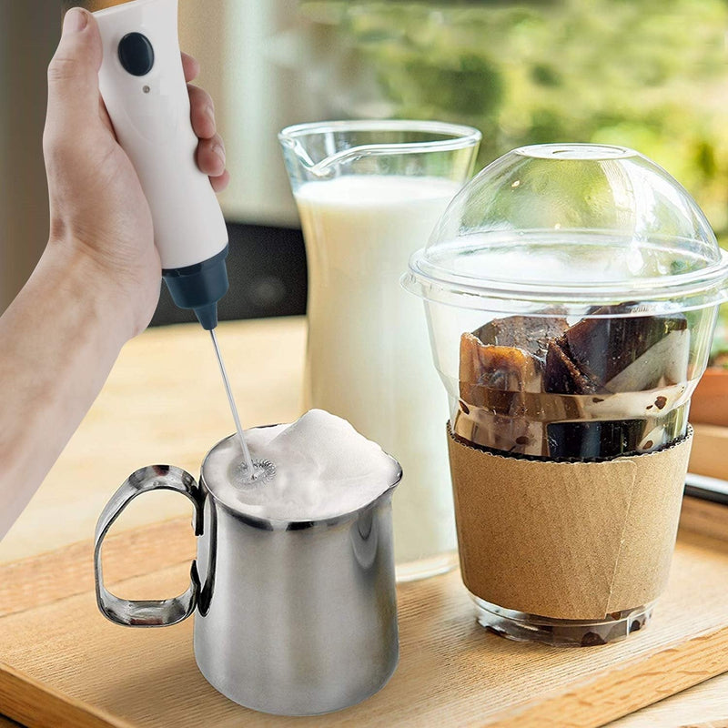 Electric Milk Frother Rechargeable Handheld Wand Coffee Mixer - waseeh.com