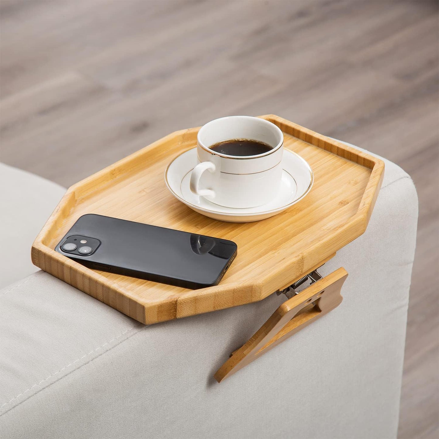 Oval Hexa Couch Arm Tray Table, Portable Table and Side Tables for Small Spaces - Special