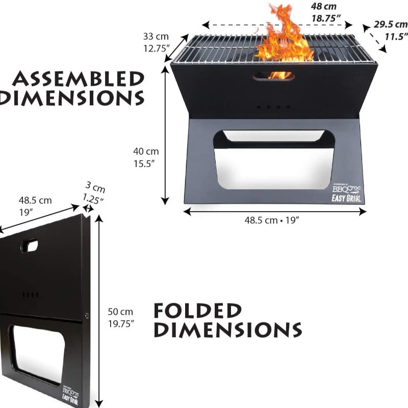 Portable BBQ Grill With Cooking Plate - waseeh.com