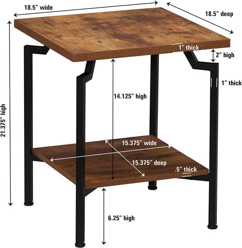 Hickory Crown Modern Sofa Living Lounge Bed Side Table - waseeh.com