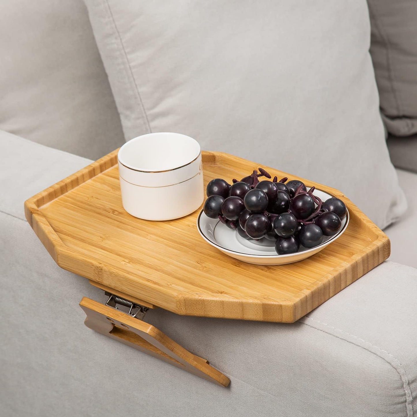 Oval Hexa Couch Arm Tray Table, Portable Table and Side Tables for Small Spaces - Special