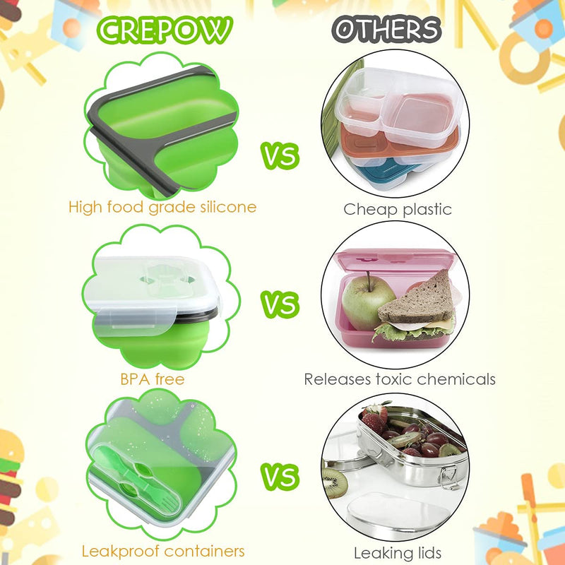 Silicone Foldable Lunchbox - waseeh.com