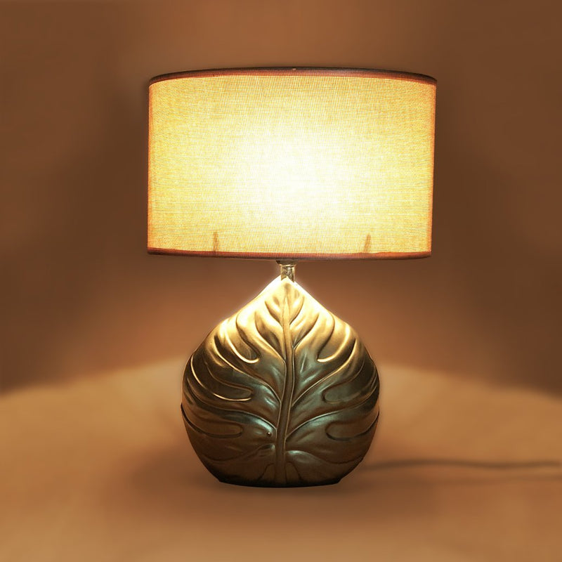 Ceramic Table Lamp with Shade with Bulb - waseeh.com