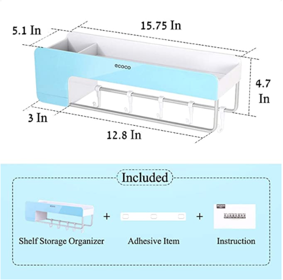 Caddy Bathrrom Wall Rack - waseeh.com