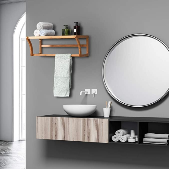 Exquisite Bamboo Towel Rack - waseeh.com