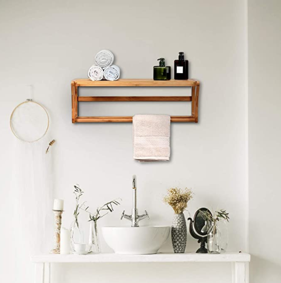 Exquisite Bamboo Towel Rack - waseeh.com