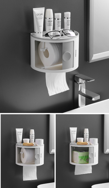 Hole Free Bathroom | Makeup Storage Box (1 Tier) - waseeh.com