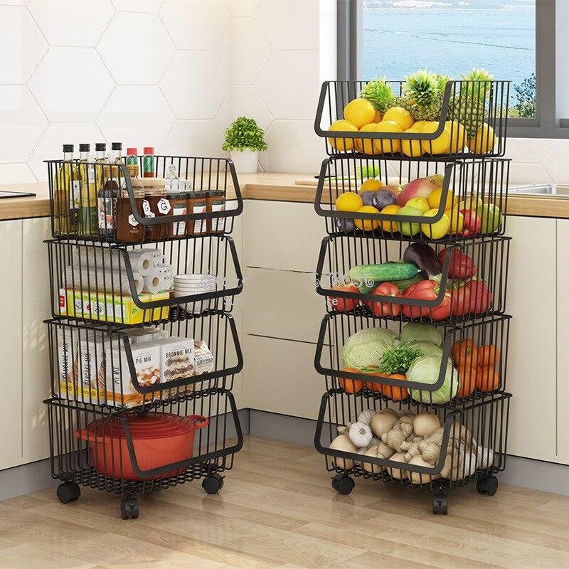 Metal Vegi Organizer Trolley - waseeh.com