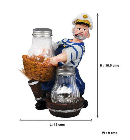 Salt & Pepper Set ("Sailor on the Roll" Style) - waseeh.com