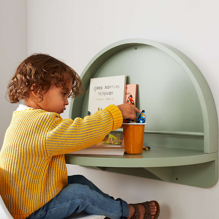 Mallory Kids Bedroom Organizer Floating Table Shelve - waseeh.com