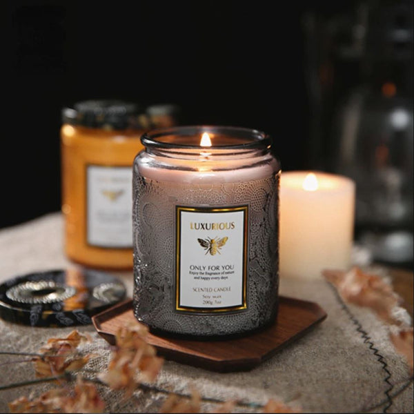 Embossed Aromatic Candles - waseeh.com