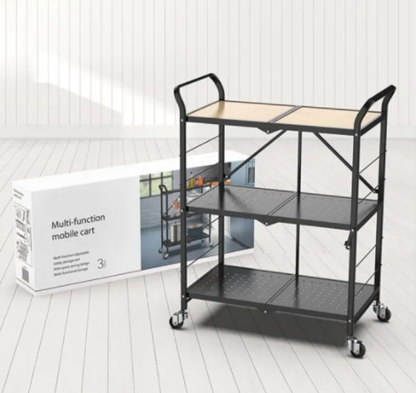 Mobile Kitchen Cart Organzier Trolley (3-Tier) - waseeh.com