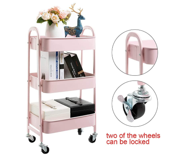 Rolling Zone Kitchen Cart Trolley (3-Tier) - waseeh.com