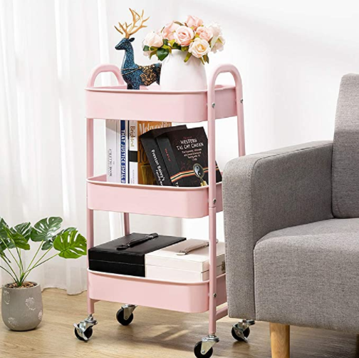 Rolling Zone Kitchen Cart Trolley (3-Tier) - waseeh.com