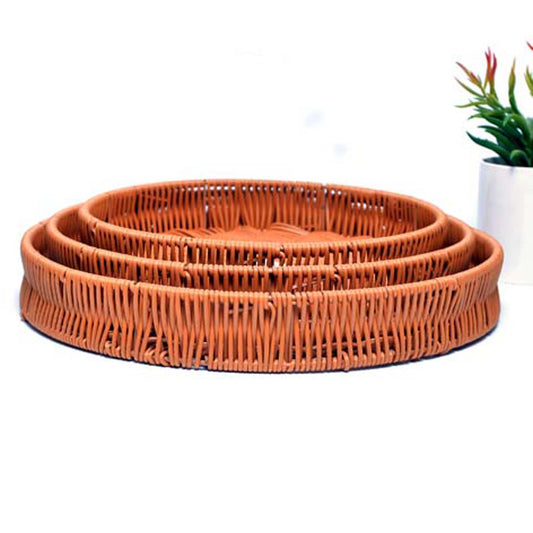 Nostalgic Braided Basket (Round) - waseeh.com