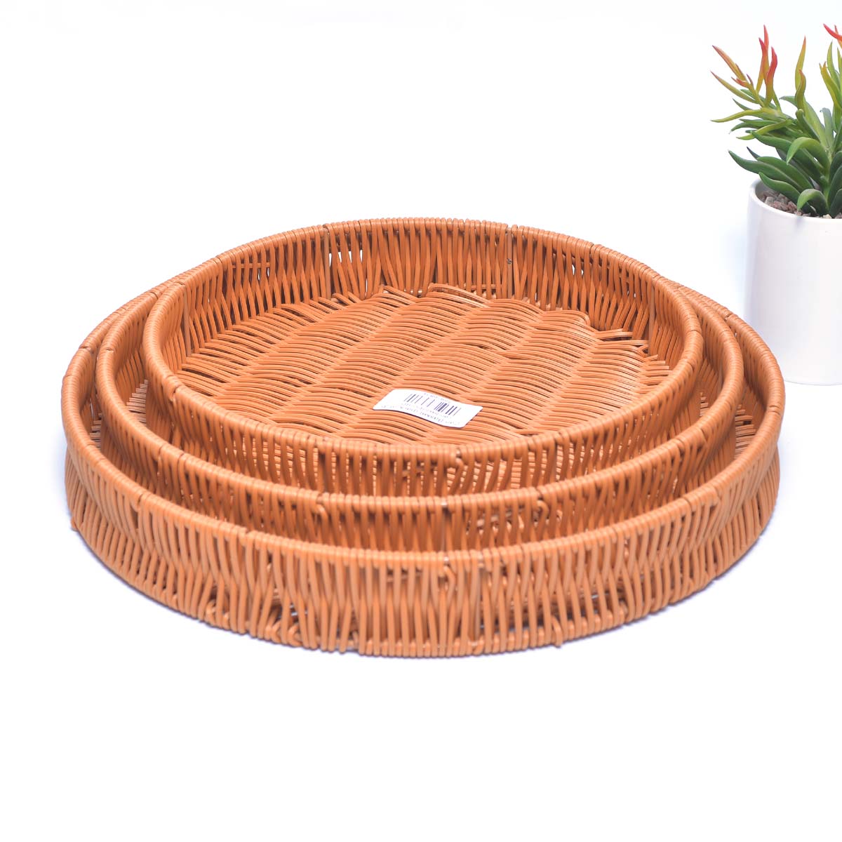 Nostalgic Braided Basket (Round) - waseeh.com