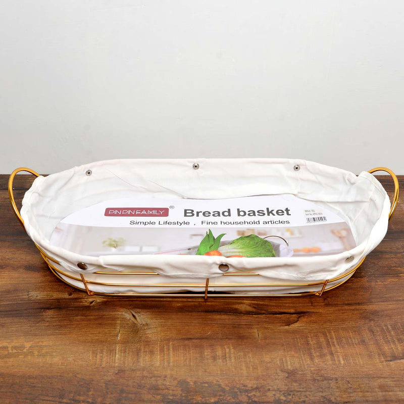 Alluring Goldish Bread Kitchen Basket - waseeh.com