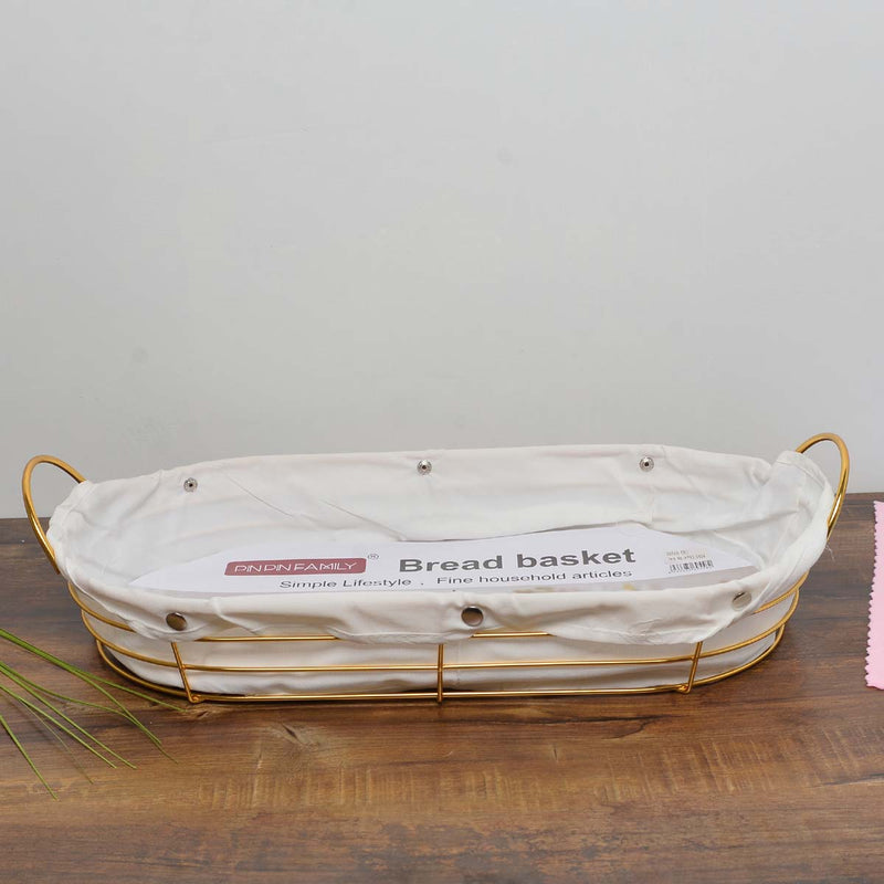 Alluring Goldish Bread Kitchen Basket - waseeh.com