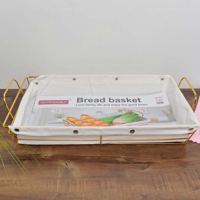 Alluring Goldish Bread Kitchen Basket - waseeh.com