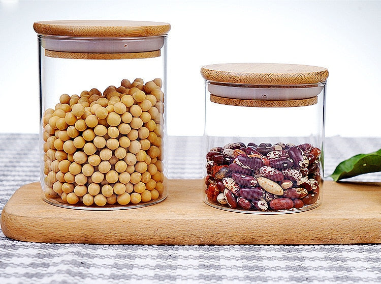 Transparent High Borosilicate Storage Bottle - waseeh.com