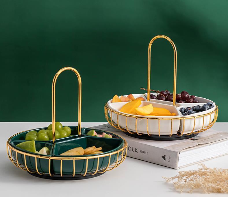 Multi-Purpose Metal Ceramic Basket - waseeh.com