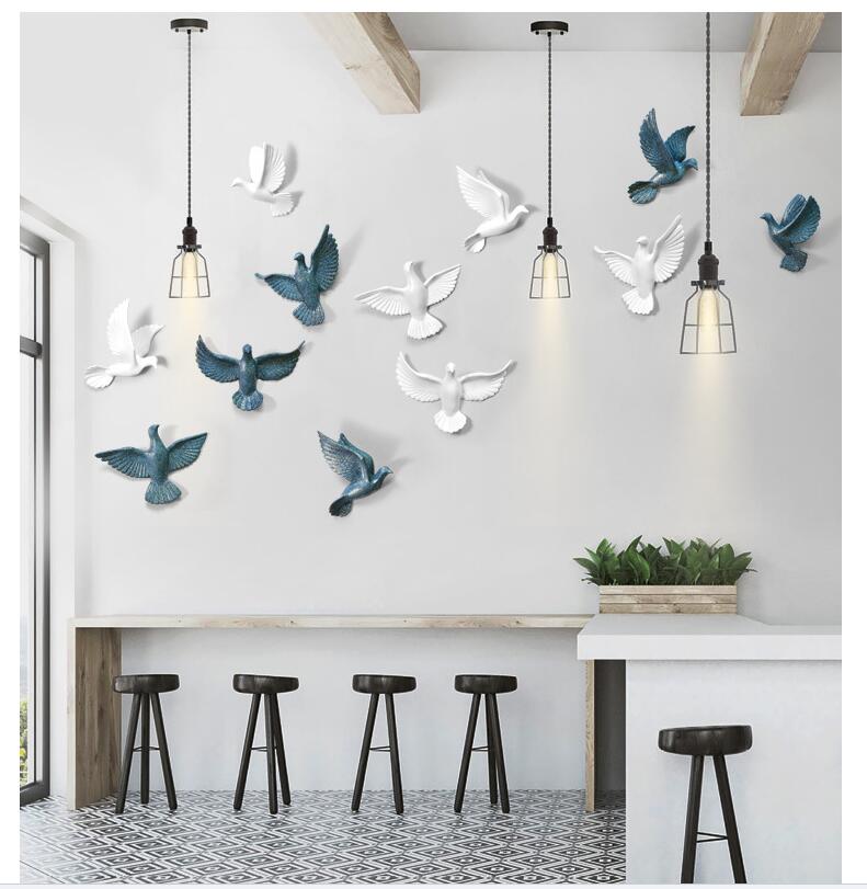 3D Wall Mounted Birds (6 pcs) - waseeh.com