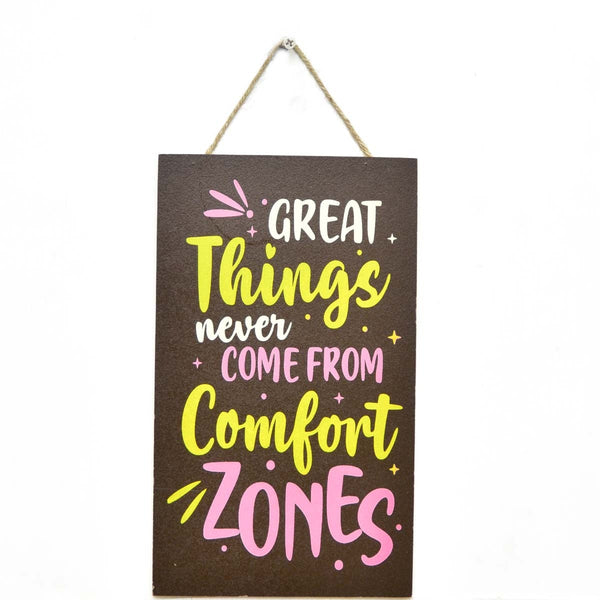 Wall "Comfort Zone" Caption Decor - waseeh.com