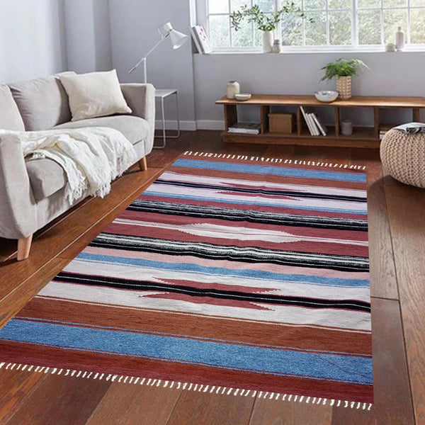 Kilim Rugs 4Ft x 6Ft - Multicolor 6