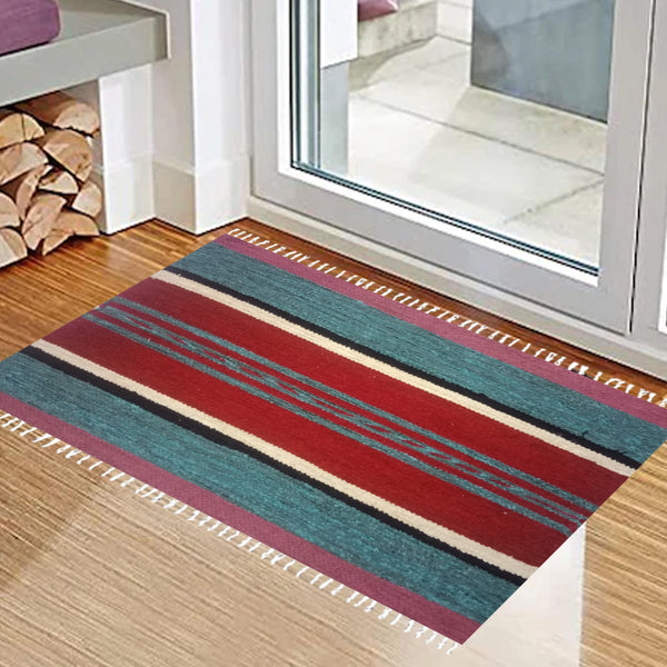 Kilim FootMats 2.5Ft x 1.5Ft - Multicolor 7