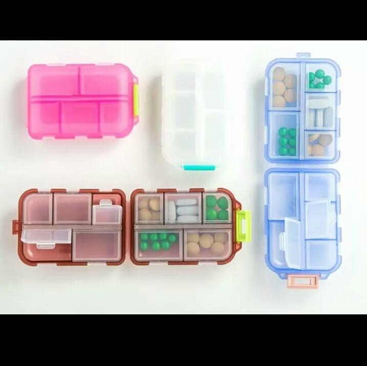 Portable Medicine Drug Pill Box (8) - waseeh.com